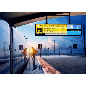 Stretched 47 Inch LCD Display For Train Station